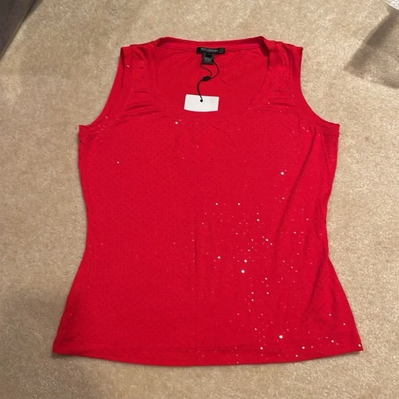 St John red sparkly top NWT. - Picture 2 of 5